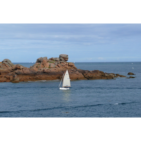 รูปถ่าย ฝรั่งเศส(France) แปร์รอส-กีแรก(Perros Guirec) หิน  แกรนิตชมพู (Cote de granite rose) 2007-08 62