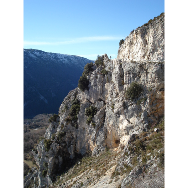 รูปถ่าย ฝรั่งเศส(France) ถนนจากกูร์เซกูลไปเกรโอลีแยร์-เล-เนจ(Coursegoule to Greolieres les neiges road) 2007-01 90