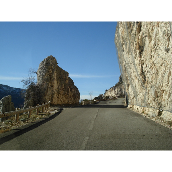 รูปถ่าย ฝรั่งเศส(France) ถนนจากกูร์เซกูลไปเกรโอลีแยร์-เล-เนจ(Coursegoule to Greolieres les neiges road) 2007-01 7