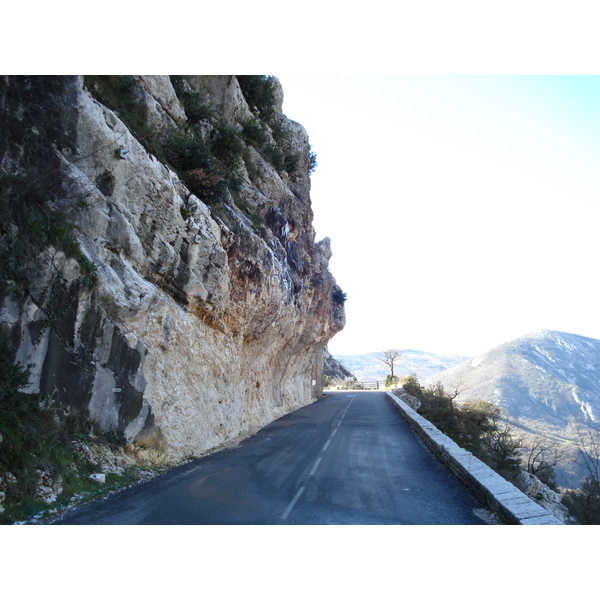 รูปถ่าย ฝรั่งเศส(France) ถนนจากกูร์เซกูลไปเกรโอลีแยร์-เล-เนจ(Coursegoule to Greolieres les neiges road) 2007-01 88