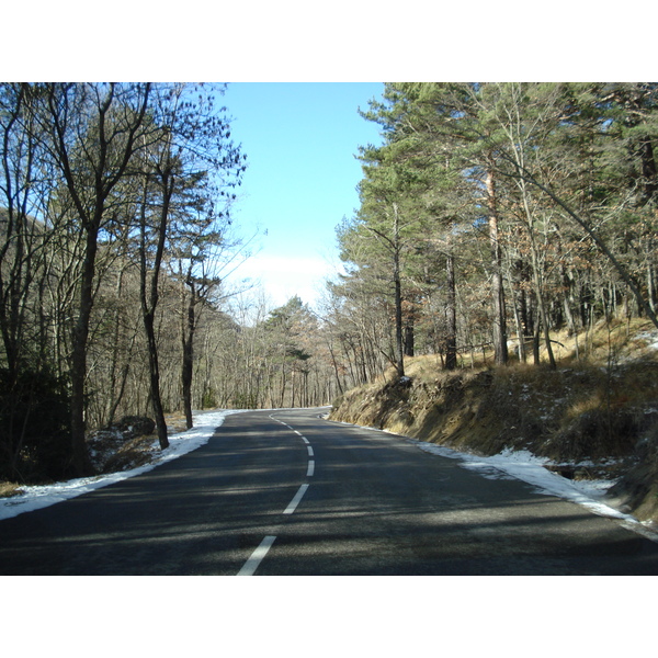 รูปถ่าย ฝรั่งเศส(France) ถนนจากกูร์เซกูลไปเกรโอลีแยร์-เล-เนจ(Coursegoule to Greolieres les neiges road) 2007-01 9