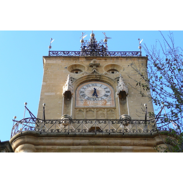 รูปถ่าย ฝรั่งเศส(France) แอ็กซ์-อ็อง-โพรว็องส์(Aix en Provence) ศาลาว่าการเมืองแอ็กซ์(Aix Town Hall) 2008-04 12
