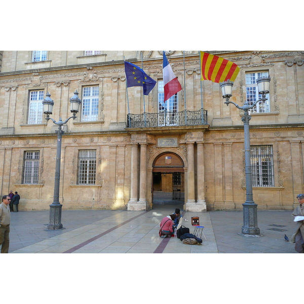 รูปถ่าย ฝรั่งเศส(France) แอ็กซ์-อ็อง-โพรว็องส์(Aix en Provence) ศาลาว่าการเมืองแอ็กซ์(Aix Town Hall) 2008-04 7