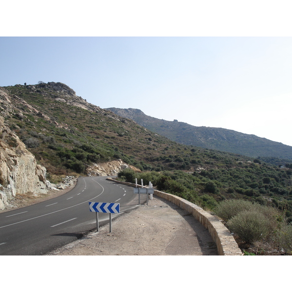 รูปถ่าย ฝรั่งเศส(France) คอร์สิคา(Corsica) ถนนจากลีล-รูสไปกาลวี(Ile Rousse to Calvi Road) 2006-09 4