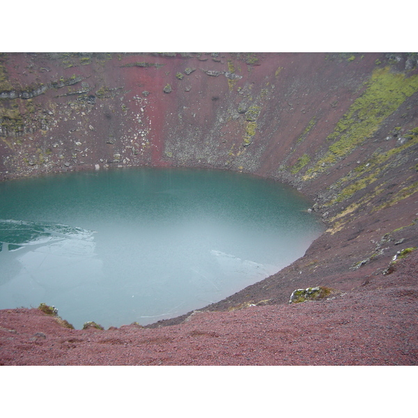 รูปถ่าย ไอซ์แลนด์(Iceland) ปล่องภูเขาไฟเคริด(Kerid) 2003-03 3