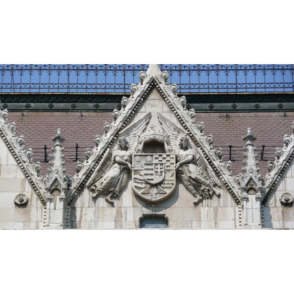 รูปถ่าย ฮังการี(Hungary) บูดาเปสต์(Budapest) อาคารรัฐสภาฮังการี(Budapest Parliament) 2007-06 20