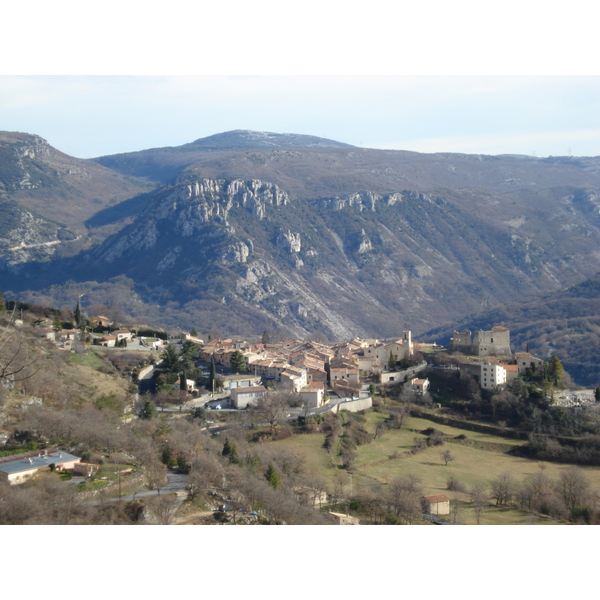 รูปถ่าย ฝรั่งเศส(France) ถนนจากกูร์เซกูลไปเกรโอลีแยร์-เล-เนจ(Coursegoule to Greolieres les neiges road) 2007-01 51