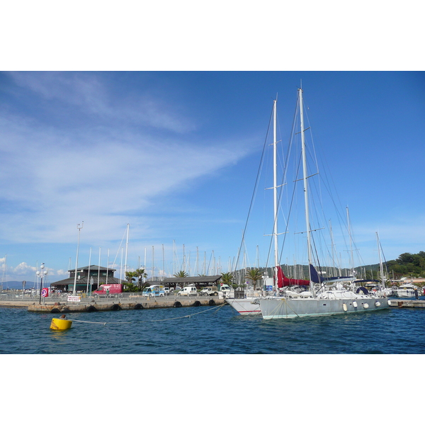 รูปถ่าย ฝรั่งเศส(France) เกาะปอร์เกอรอล(Porquerolles Island) ท่าเรือปอร์เกอรอล(Porquerolles harbour) 2008-05 28