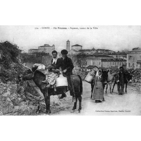 รูปถ่าย ฝรั่งเศส(France) คอร์สิคา(Corsica) โปสการ์ดเก่า(Old Postcards) 1900-01 22
