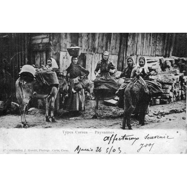 รูปถ่าย ฝรั่งเศส(France) คอร์สิคา(Corsica) โปสการ์ดเก่า(Old Postcards) 1900-01 324