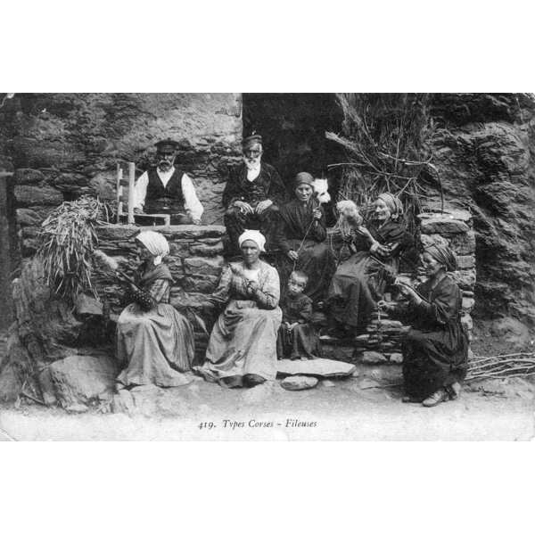 รูปถ่าย ฝรั่งเศส(France) คอร์สิคา(Corsica) โปสการ์ดเก่า(Old Postcards) 1900-01 343
