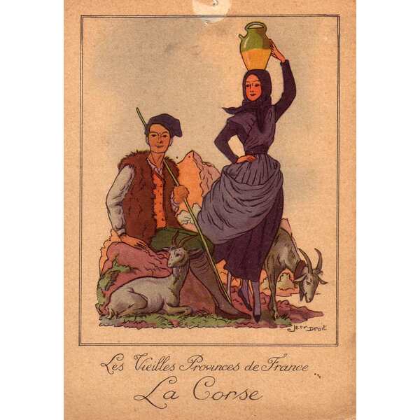 รูปถ่าย ฝรั่งเศส(France) คอร์สิคา(Corsica) โปสการ์ดเก่า(Old Postcards) 1900-01 124