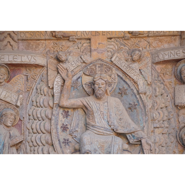 รูปถ่าย ฝรั่งเศส(France) กงก์(Conques) โบสถ์แซ็งต์-ฟัว เดอ กงก์(Abbatiale Sainte-Foy de Conques) 2018-04 28