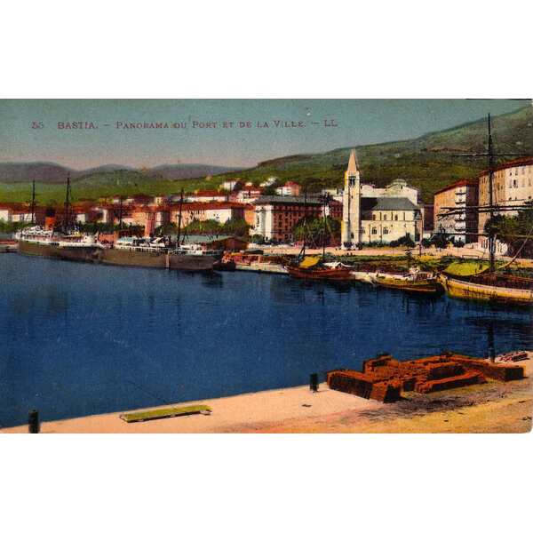 รูปถ่าย ฝรั่งเศส(France) คอร์สิคา(Corsica) โปสการ์ดเก่า(Old Postcards) บาสเทีย(Bastia) 1900-01 84