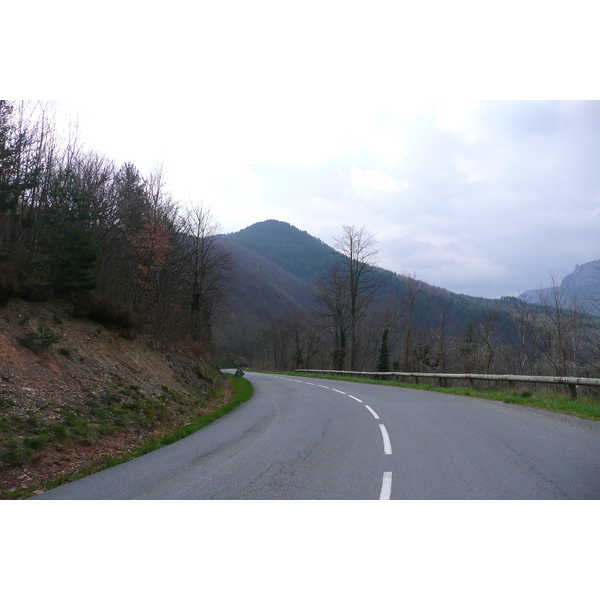 รูปถ่าย ฝรั่งเศส(France) เทือกเขาเซแวน(Cevennes Mountains) ถนนจากโกกูแรสไปฟลอรัก(Cocures to Florac road) 2008-04 26
