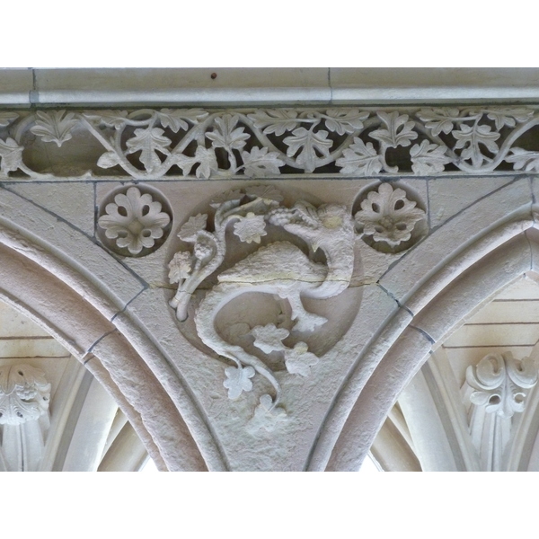 รูปถ่าย ฝรั่งเศส(France) มงแซ็งมีแชล(Mont St Michel) ระเบียงคดแอบบีมงแซ็งมีแชล(Mont St Michel Abbey Cloister) 2010-04 33