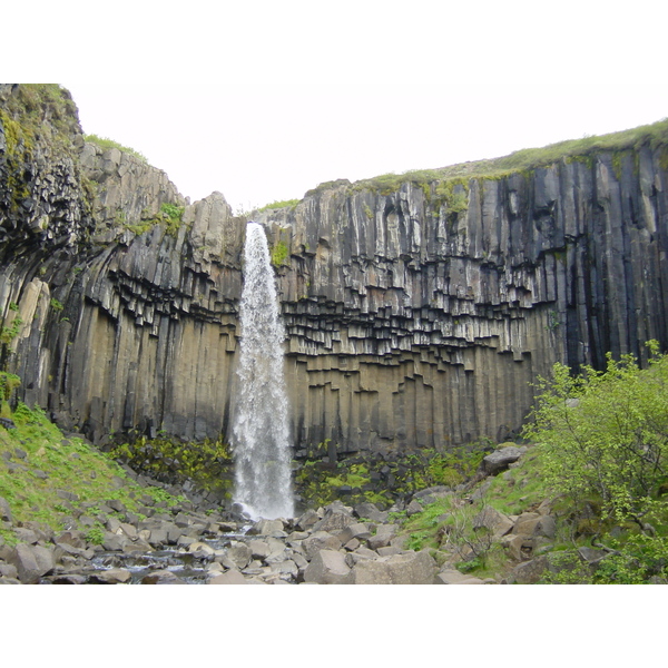 รูปถ่าย ไอซ์แลนด์(Iceland) สวาร์ติฟอส(Svartifoss) 2003-06 4