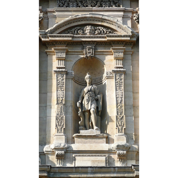 รูปถ่าย ฝรั่งเศส(France) ปารีส(Paris) ลูฟว์(Louvre) ด้านหน้าพระราชวังลูฟวร์ริมแม่น้ำ(Riverside facade of Louvre) 2007-07 38