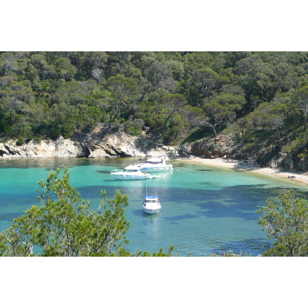 รูปถ่าย ฝรั่งเศส(France) เกาะปอร์เกอรอล(Porquerolles Island) หาดอาลีกัสตร์(Alycastre beach) 2008-05 11
