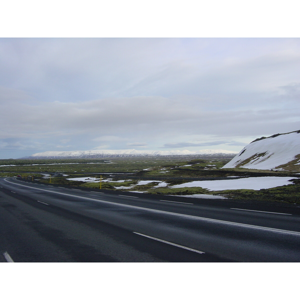 รูปถ่าย ไอซ์แลนด์(Iceland) ถนนหมายเลข 39 ไปเรคยาวิก(Road 39 to Reykjavik) 2003-03 2