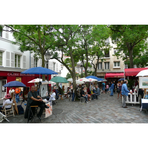 รูปถ่าย ฝรั่งเศส(France) ปารีส(Paris) จัตุรัสแตร์ทร์(Place du Tertre) 2007-06 28