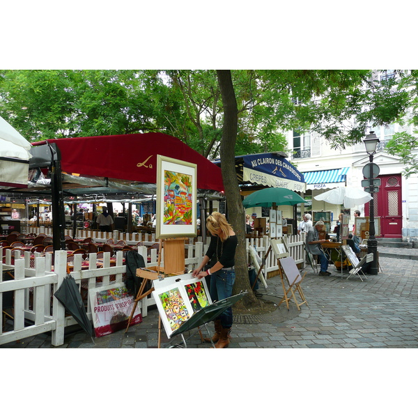 รูปถ่าย ฝรั่งเศส(France) ปารีส(Paris) จัตุรัสแตร์ทร์(Place du Tertre) 2007-06 10