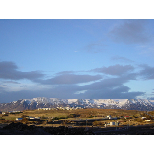 รูปถ่าย ไอซ์แลนด์(Iceland) ถนนหมายเลข 39 ไปเรคยาวิก(Road 39 to Reykjavik) 2003-03 23