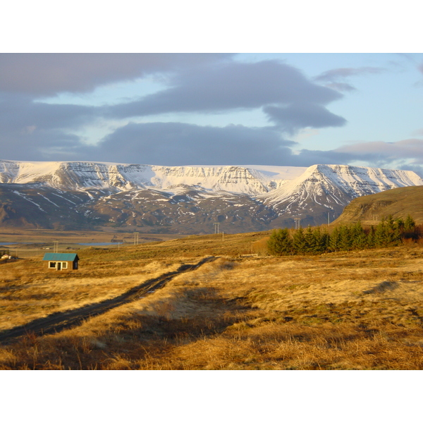 รูปถ่าย ไอซ์แลนด์(Iceland) ถนนหมายเลข 39 ไปเรคยาวิก(Road 39 to Reykjavik) 2003-03 27