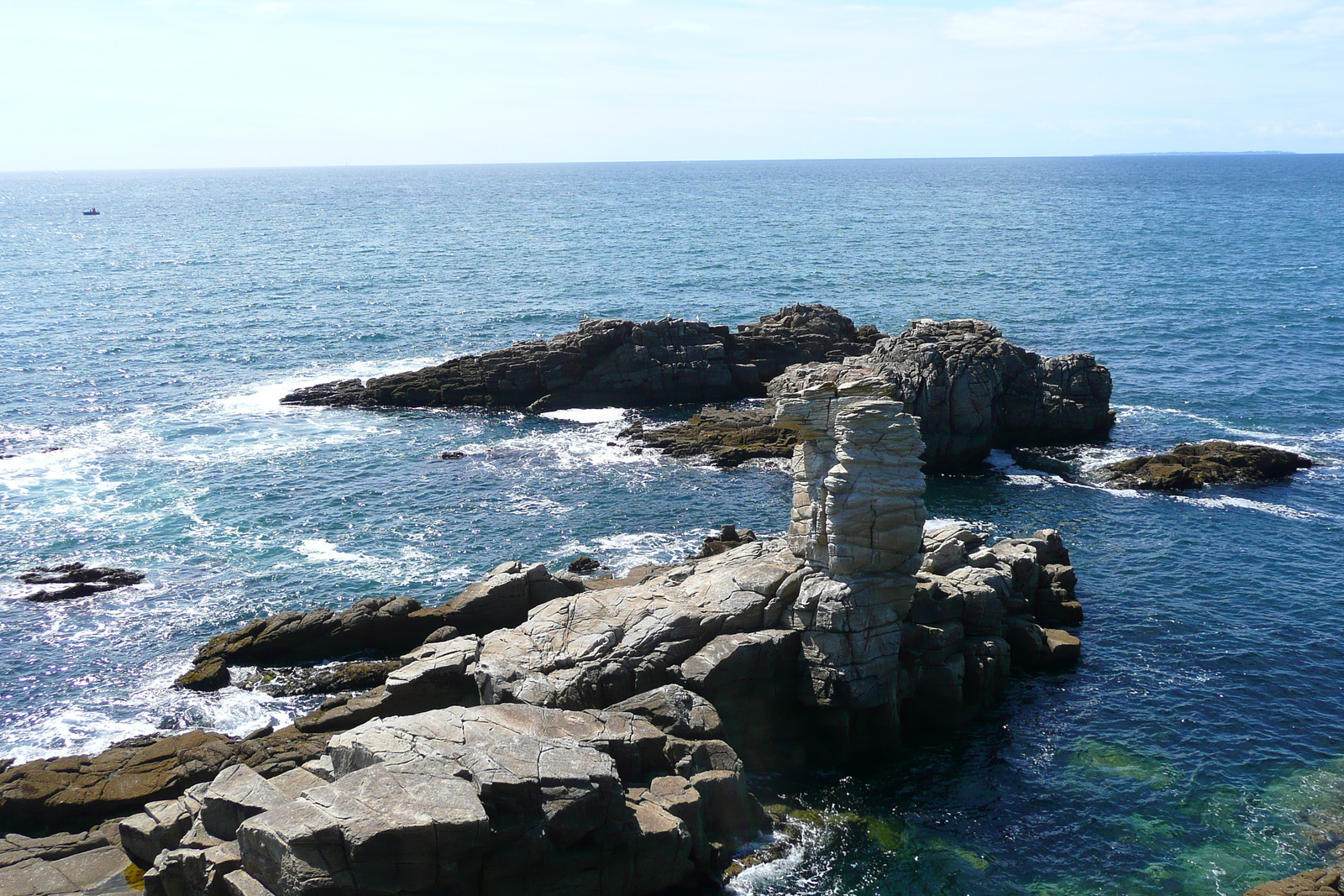 รูปถ่าย ฝรั่งเศส(France) คาบสมุทรกีเบอรง(Quiberon peninsula) แหลมแปร์โช(Pointe du Percho) 2008-07 22