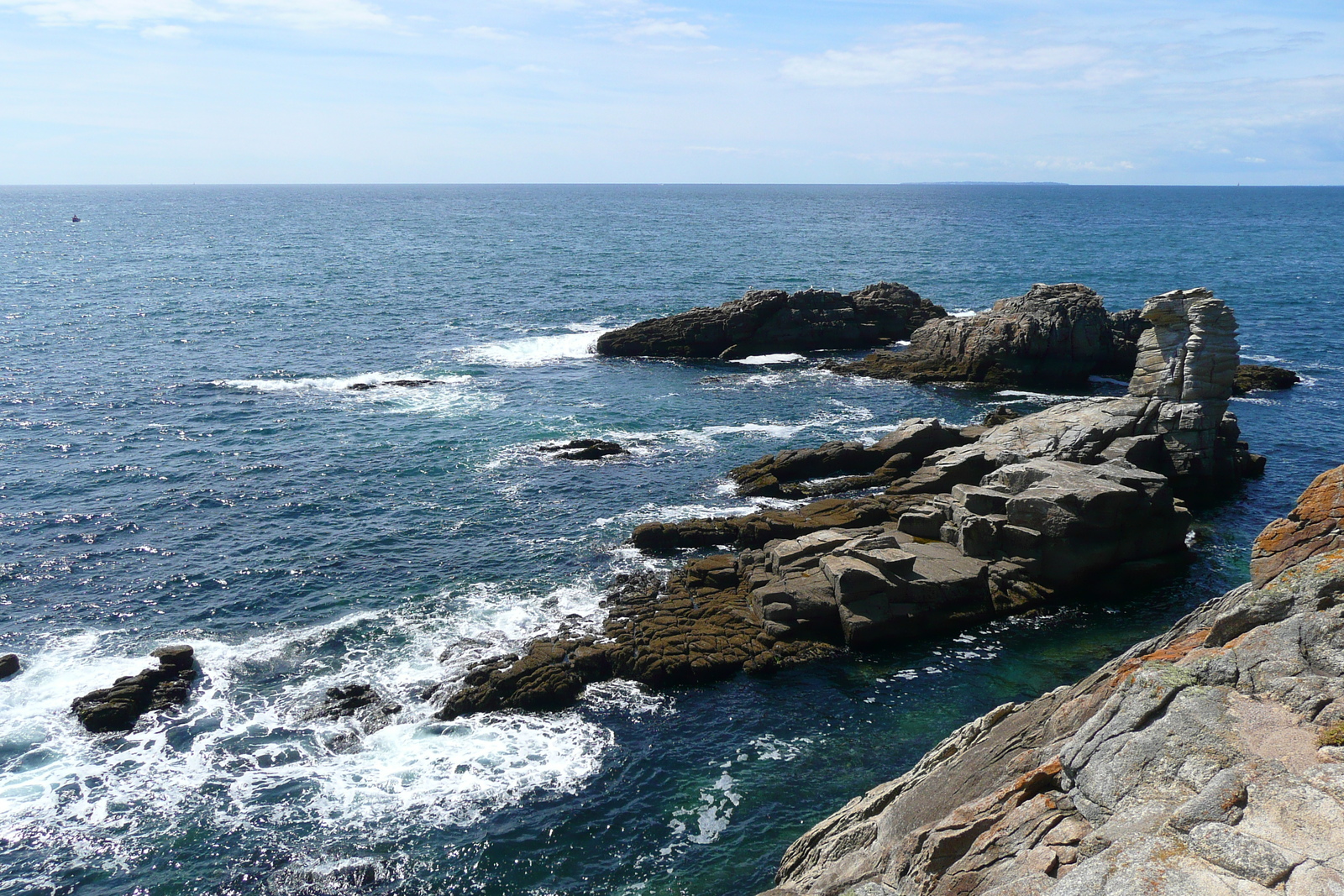 รูปถ่าย ฝรั่งเศส(France) คาบสมุทรกีเบอรง(Quiberon peninsula) แหลมแปร์โช(Pointe du Percho) 2008-07 17