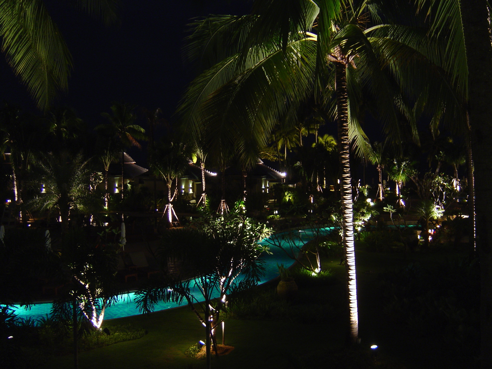 รูปถ่าย ไทย(Thailand) เขาหลัก(Khao Lak) โรงแรมเลอเมอริเดียน เขาหลัก(Meridien Khao Lak Hotel) สีสันกลางคืน(By Night) 2005-12 6