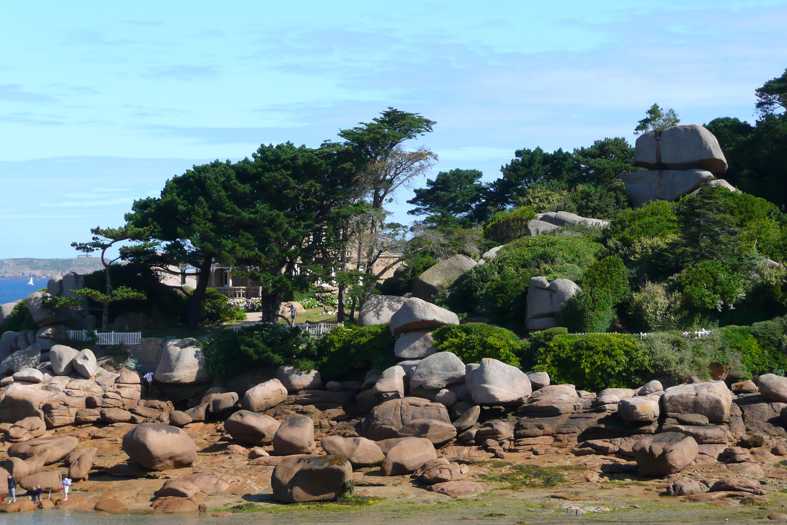 รูปถ่าย ฝรั่งเศส(France) แปร์รอส-กีแรก(Perros Guirec) หิน  แกรนิตชมพู (Cote de granite rose) 2007-08 36