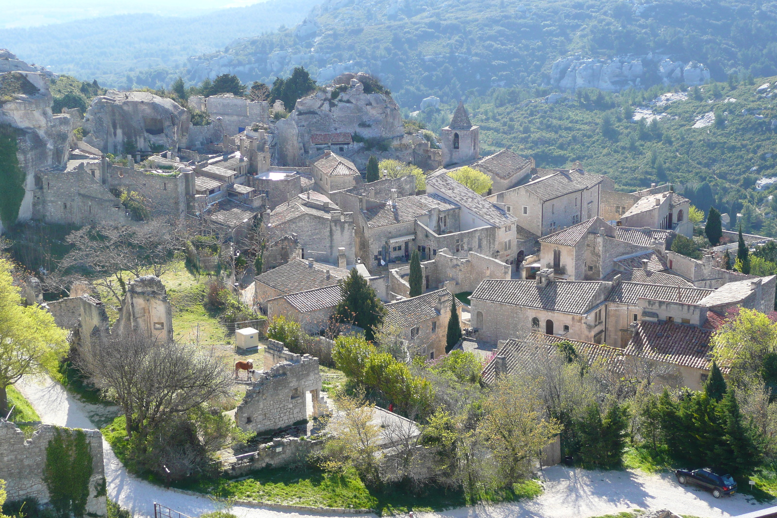 รูปถ่าย ฝรั่งเศส(France) เลส์โบเดอโพรว็องซ์(Baux de Provence) ปราสาทโบเดอโพรว็องส์(Baux de Provence Castle) 2008-04 1