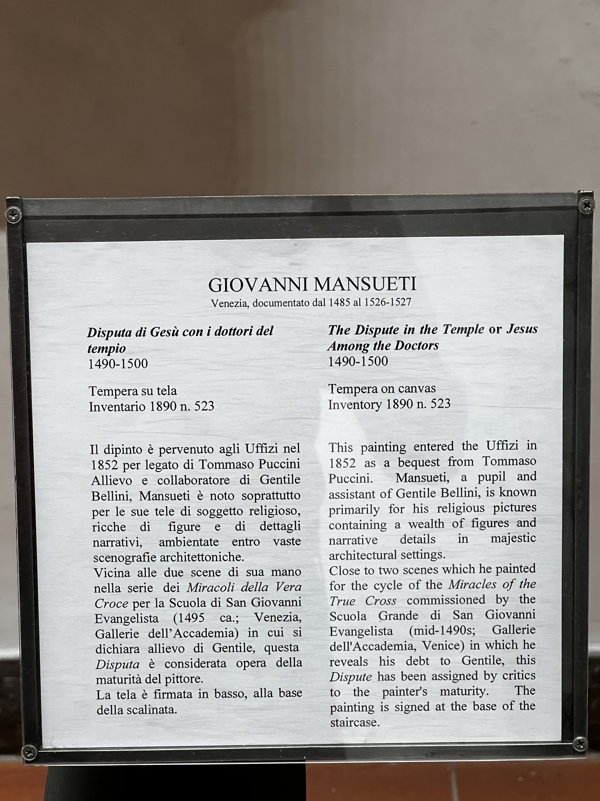 รูปถ่าย อิตาลี(Italy) ฟลอเรนซ์(Florence) พิพิธภัณฑ์อุฟฟีซี(Uffizi Museum) 2022-05 135