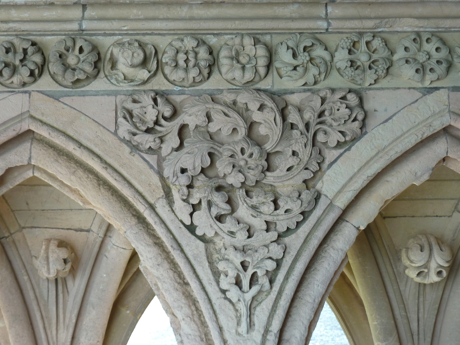 รูปถ่าย ฝรั่งเศส(France) มงแซ็งมีแชล(Mont St Michel) ระเบียงคดแอบบีมงแซ็งมีแชล(Mont St Michel Abbey Cloister) 2010-04 48