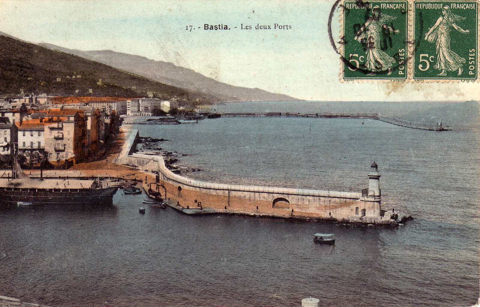 รูปถ่าย ฝรั่งเศส(France) คอร์สิคา(Corsica) โปสการ์ดเก่า(Old Postcards) บาสเทีย(Bastia) 1900-01 168