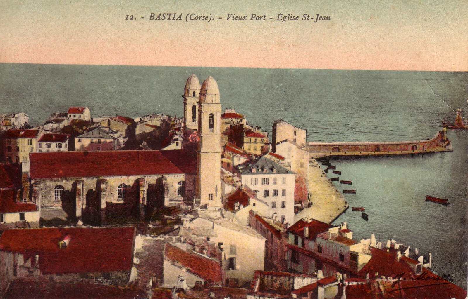 รูปถ่าย ฝรั่งเศส(France) คอร์สิคา(Corsica) โปสการ์ดเก่า(Old Postcards) บาสเทีย(Bastia) 1900-01 182