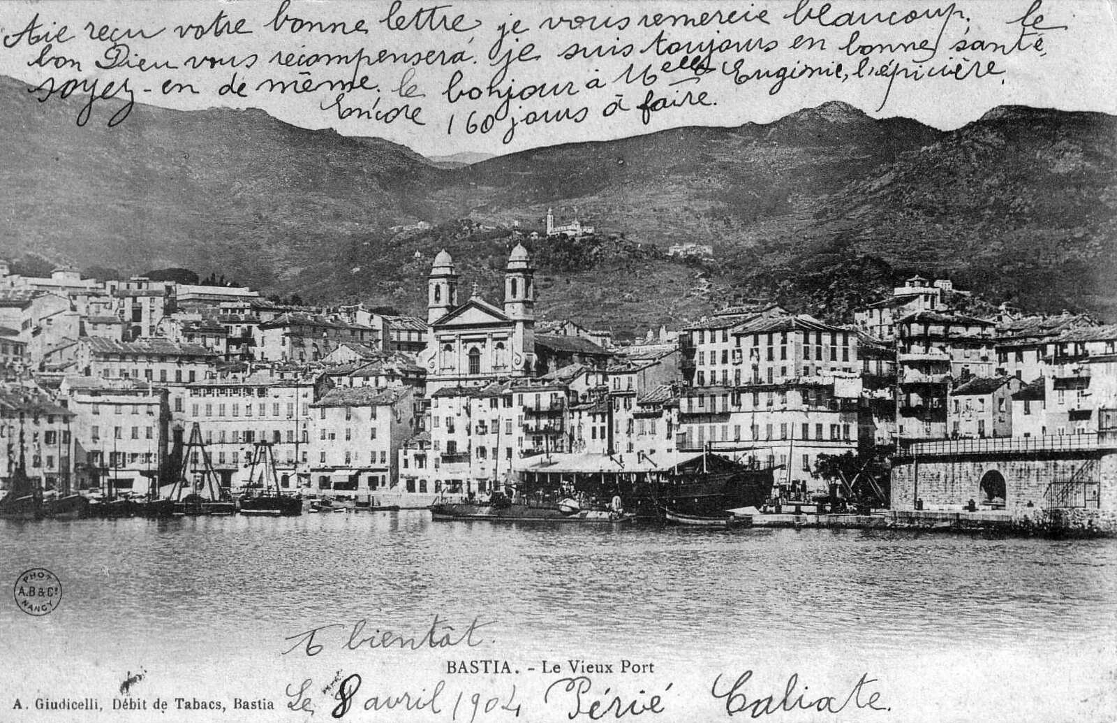 รูปถ่าย ฝรั่งเศส(France) คอร์สิคา(Corsica) โปสการ์ดเก่า(Old Postcards) บาสเทีย(Bastia) 1900-01 35
