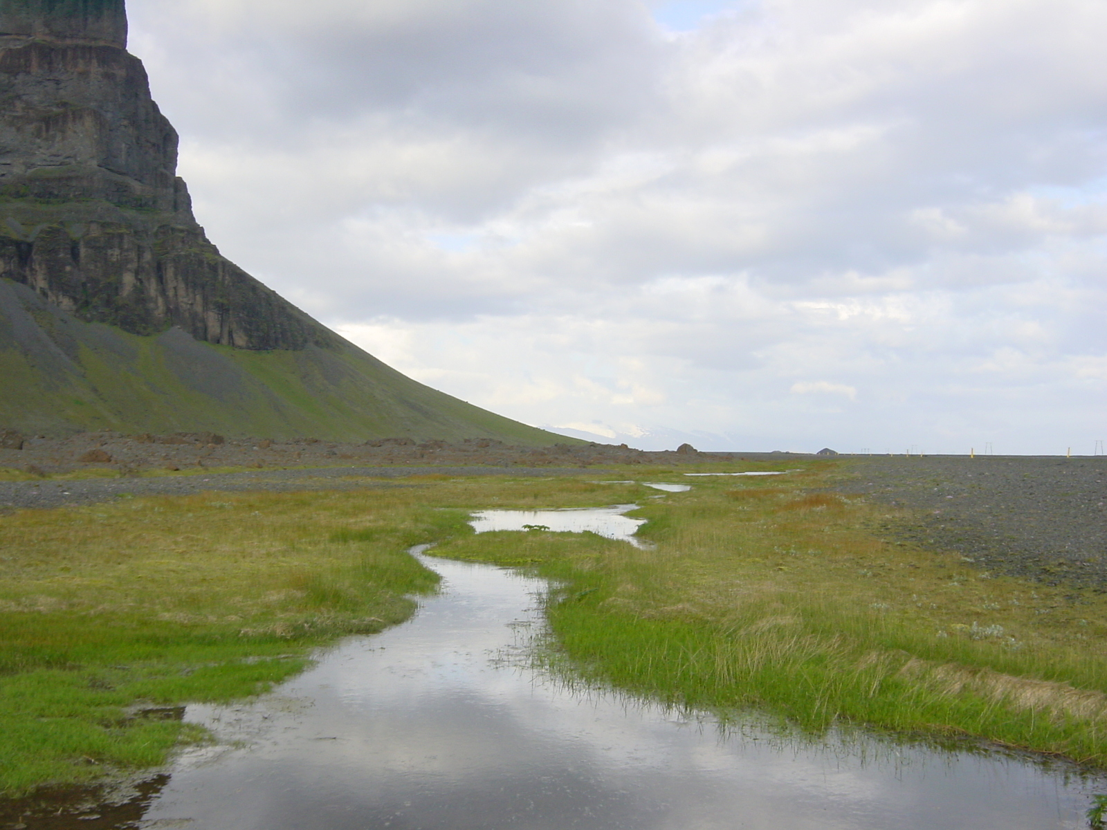 รูปถ่าย ไอซ์แลนด์(Iceland) ถนนหมายเลข 1 จากโยกุลซาร์เลานไปวีก(Road 1 Jokulsarlon to vik) 2003-06 34