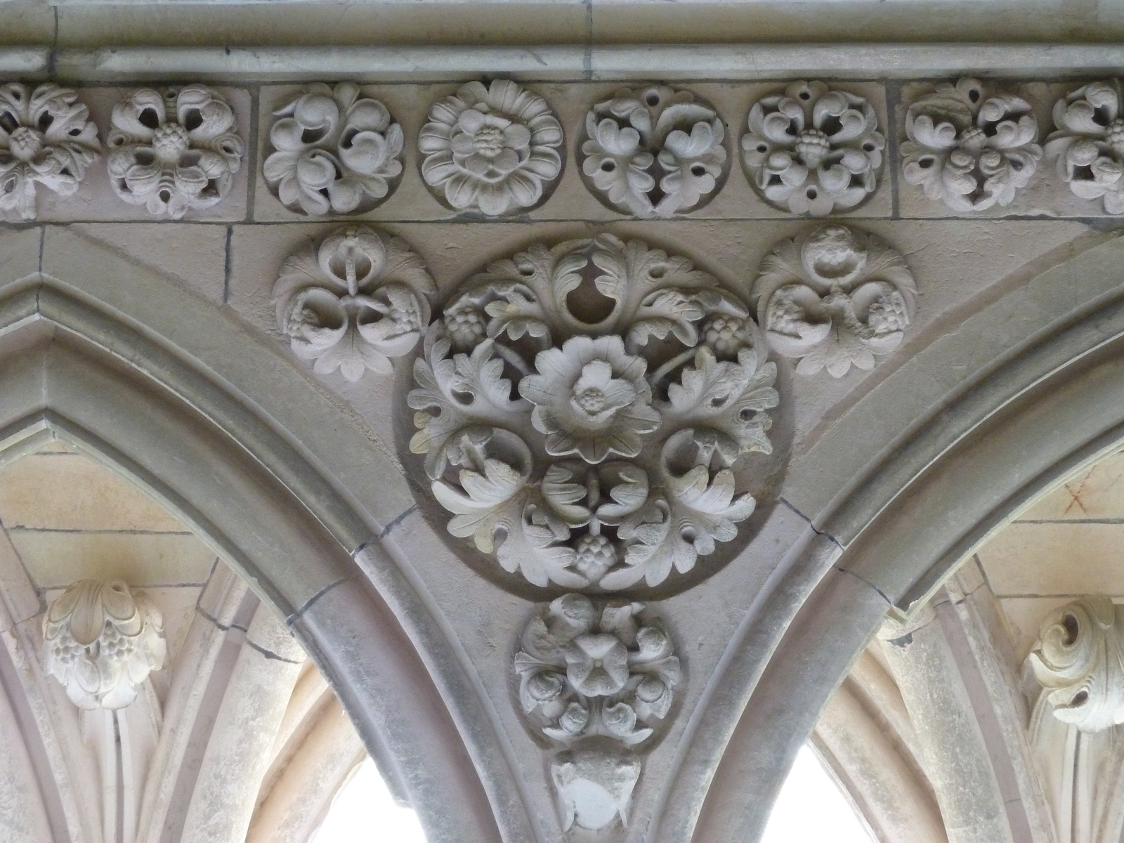 รูปถ่าย ฝรั่งเศส(France) มงแซ็งมีแชล(Mont St Michel) ระเบียงคดแอบบีมงแซ็งมีแชล(Mont St Michel Abbey Cloister) 2010-04 3