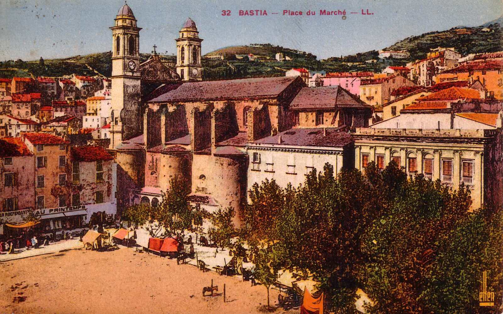 รูปถ่าย ฝรั่งเศส(France) คอร์สิคา(Corsica) โปสการ์ดเก่า(Old Postcards) บาสเทีย(Bastia) 1900-01 161