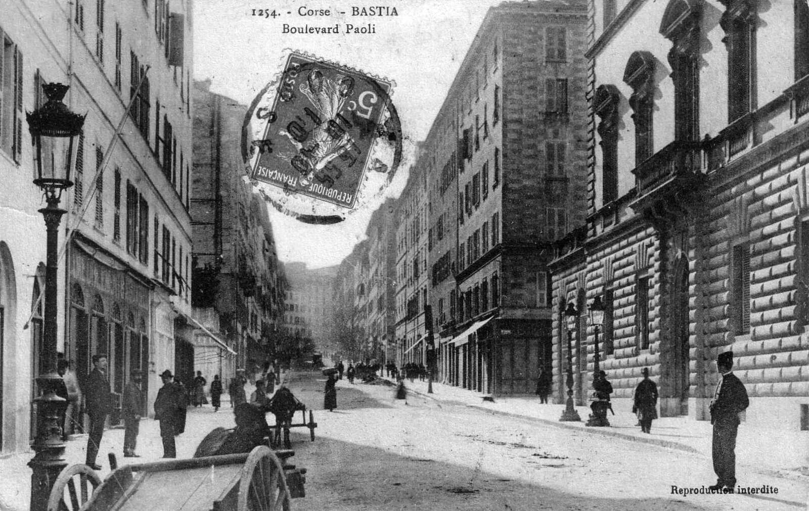 รูปถ่าย ฝรั่งเศส(France) คอร์สิคา(Corsica) โปสการ์ดเก่า(Old Postcards) บาสเทีย(Bastia) 1900-01 109