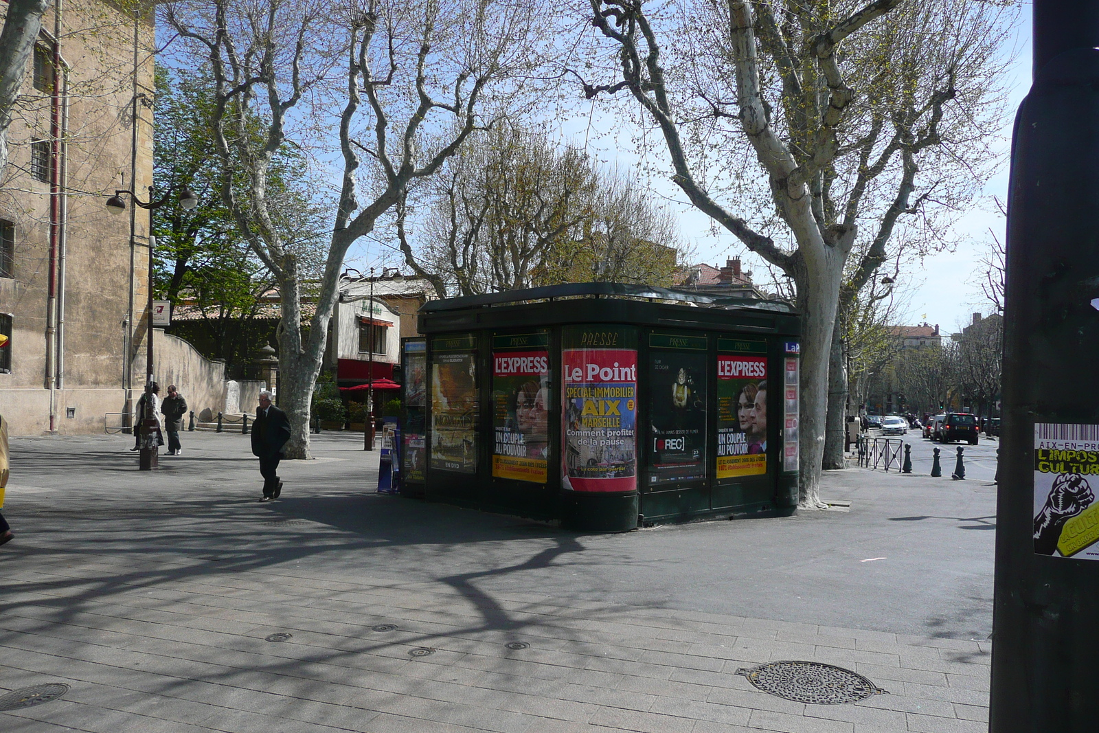 รูปถ่าย ฝรั่งเศส(France) แอ็กซ์-อ็อง-โพรว็องส์(Aix en Provence) ถนนมีราโบ(Cours Mirabeau) 2008-04 41