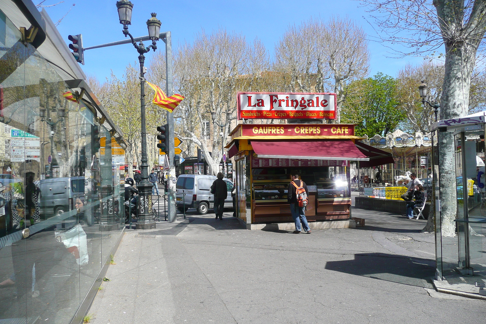 รูปถ่าย ฝรั่งเศส(France) แอ็กซ์-อ็อง-โพรว็องส์(Aix en Provence) จัตุรัสนายพลเดอโกล(Place du General de Gaulle) 2008-04 0