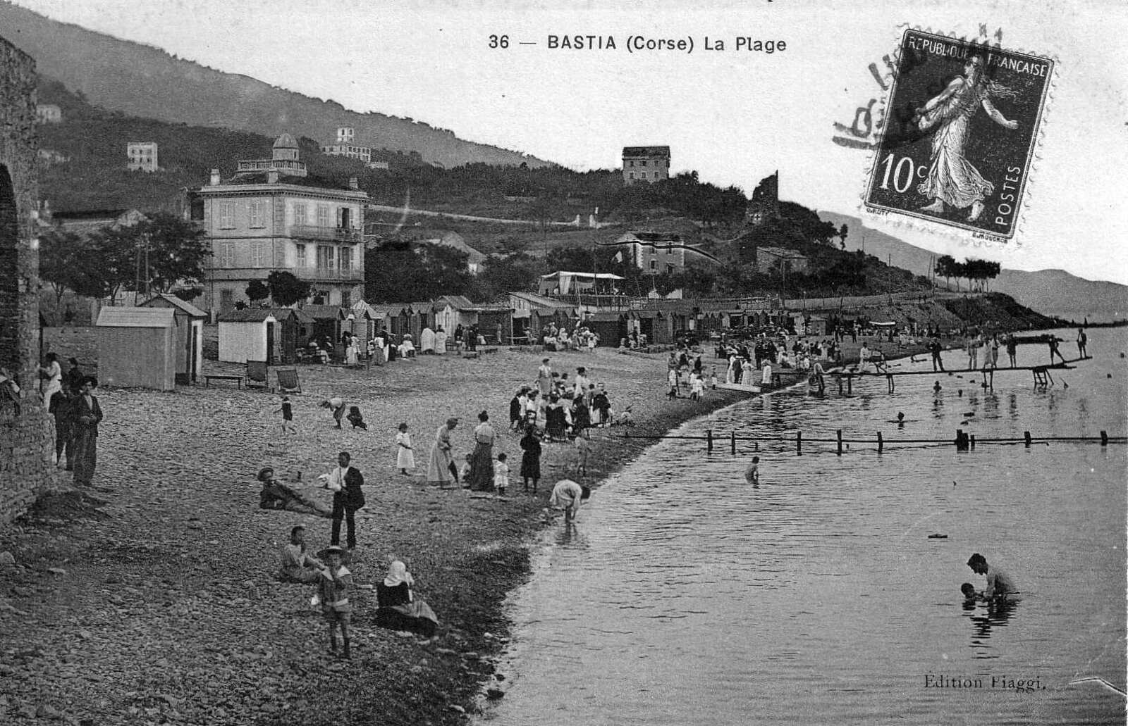 รูปถ่าย ฝรั่งเศส(France) คอร์สิคา(Corsica) โปสการ์ดเก่า(Old Postcards) บาสเทีย(Bastia) 1900-01 121