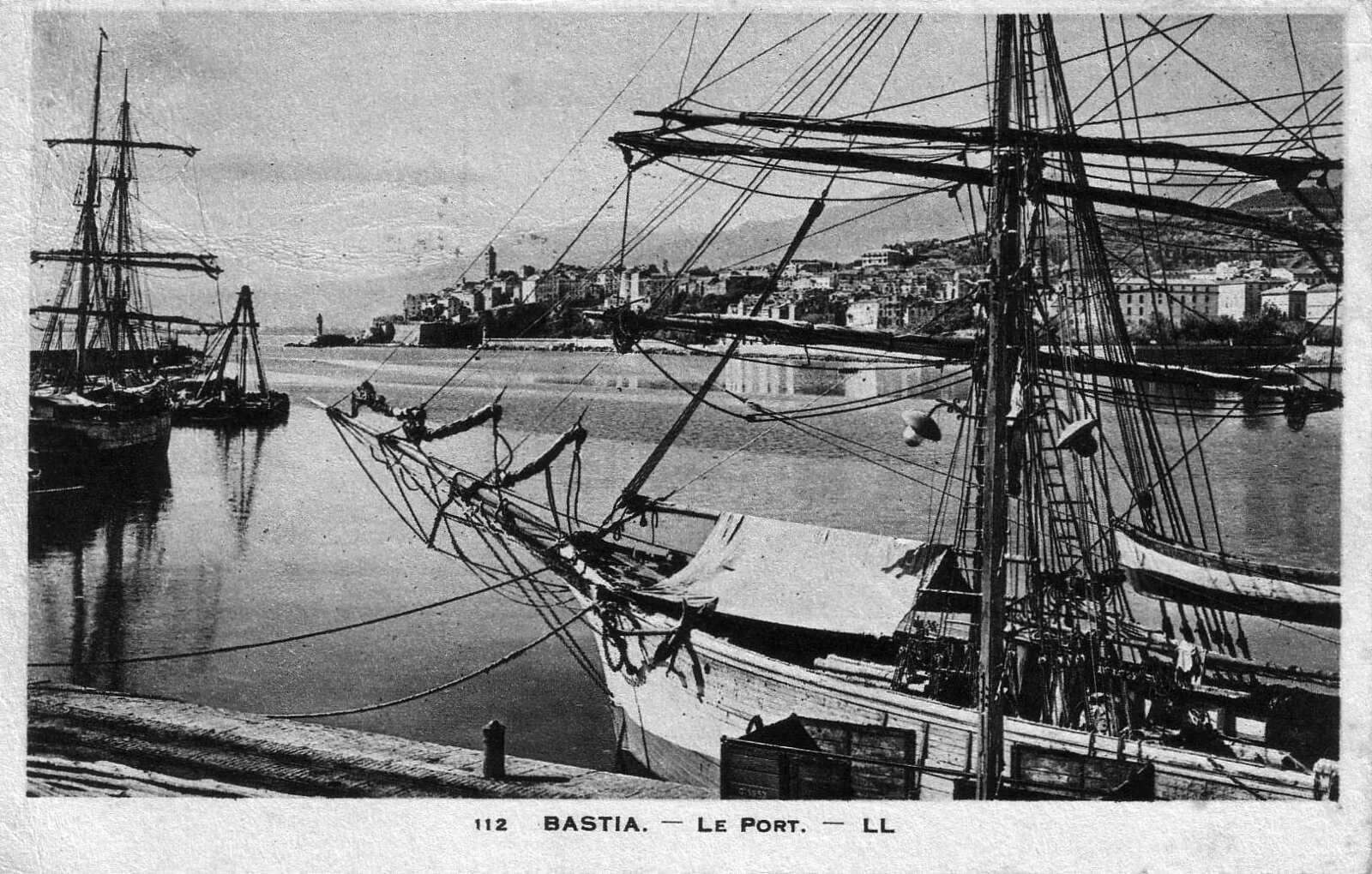 รูปถ่าย ฝรั่งเศส(France) คอร์สิคา(Corsica) โปสการ์ดเก่า(Old Postcards) บาสเทีย(Bastia) 1900-01 82
