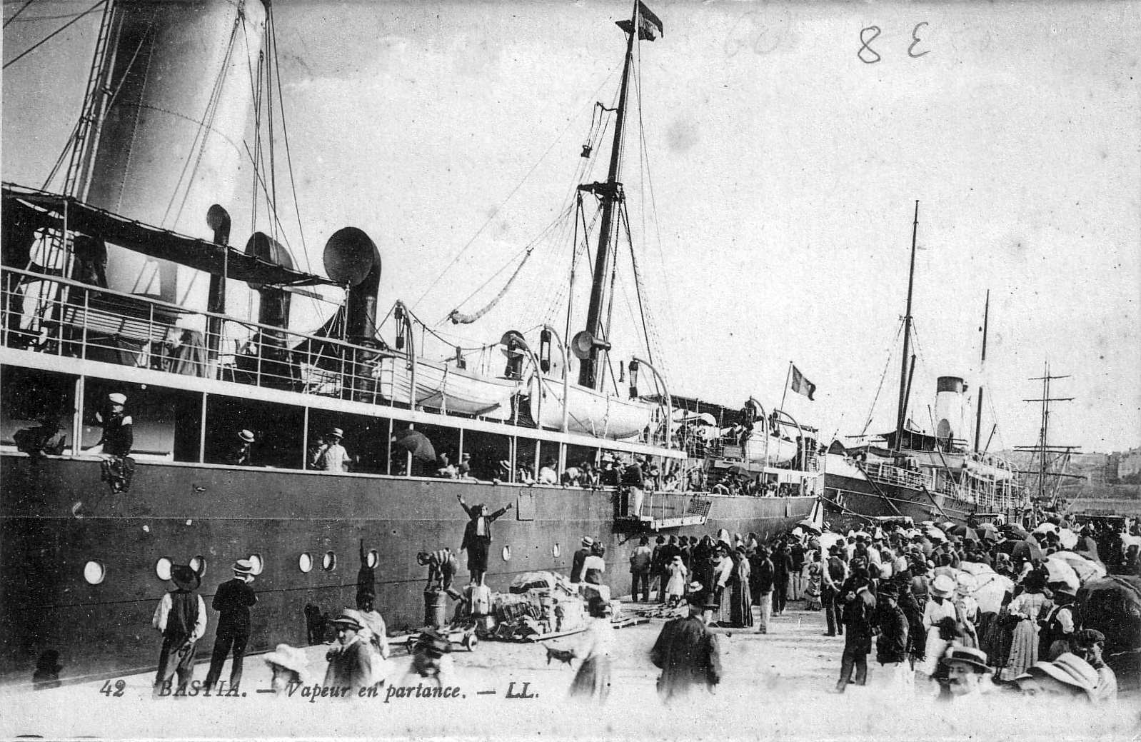 รูปถ่าย ฝรั่งเศส(France) คอร์สิคา(Corsica) โปสการ์ดเก่า(Old Postcards) บาสเทีย(Bastia) 1900-01 68