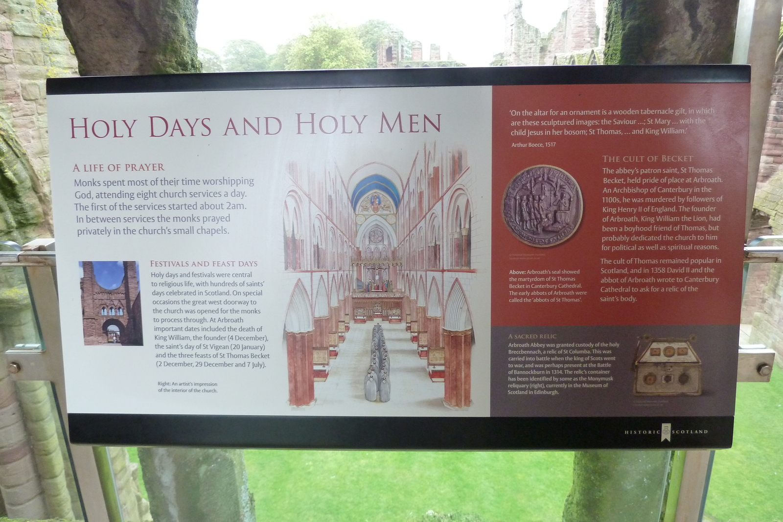 รูปถ่าย อังกฤษ(United Kingdom) สกอตแลนด์(Scotland) แอบบีอาร์โบรท(Arbroath Abbey) 2011-07 27