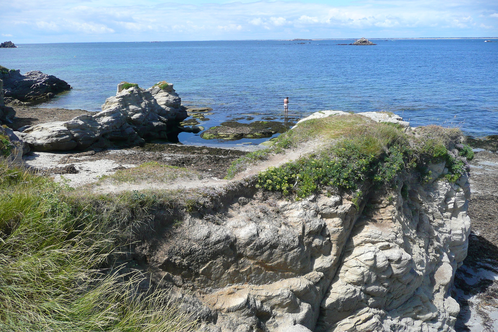 รูปถ่าย ฝรั่งเศส(France) คาบสมุทรกีเบอรง(Quiberon peninsula) แหลมแปร์โช(Pointe du Percho) 2008-07 38