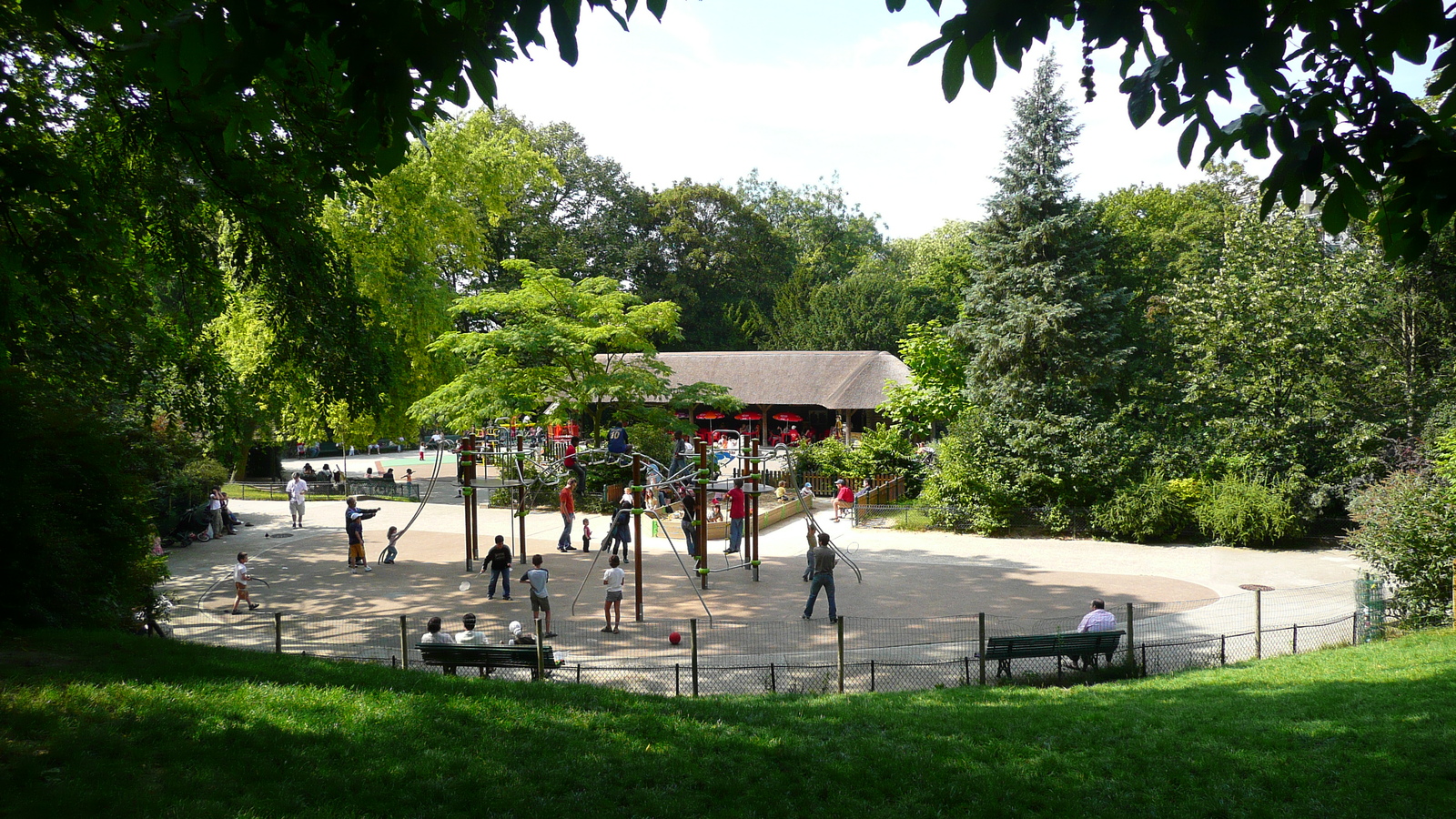 รูปถ่าย ฝรั่งเศส(France) ปารีส(Paris) สวนบุต-โชมง(Parc des Buttes Chaumont) 2007-08 14